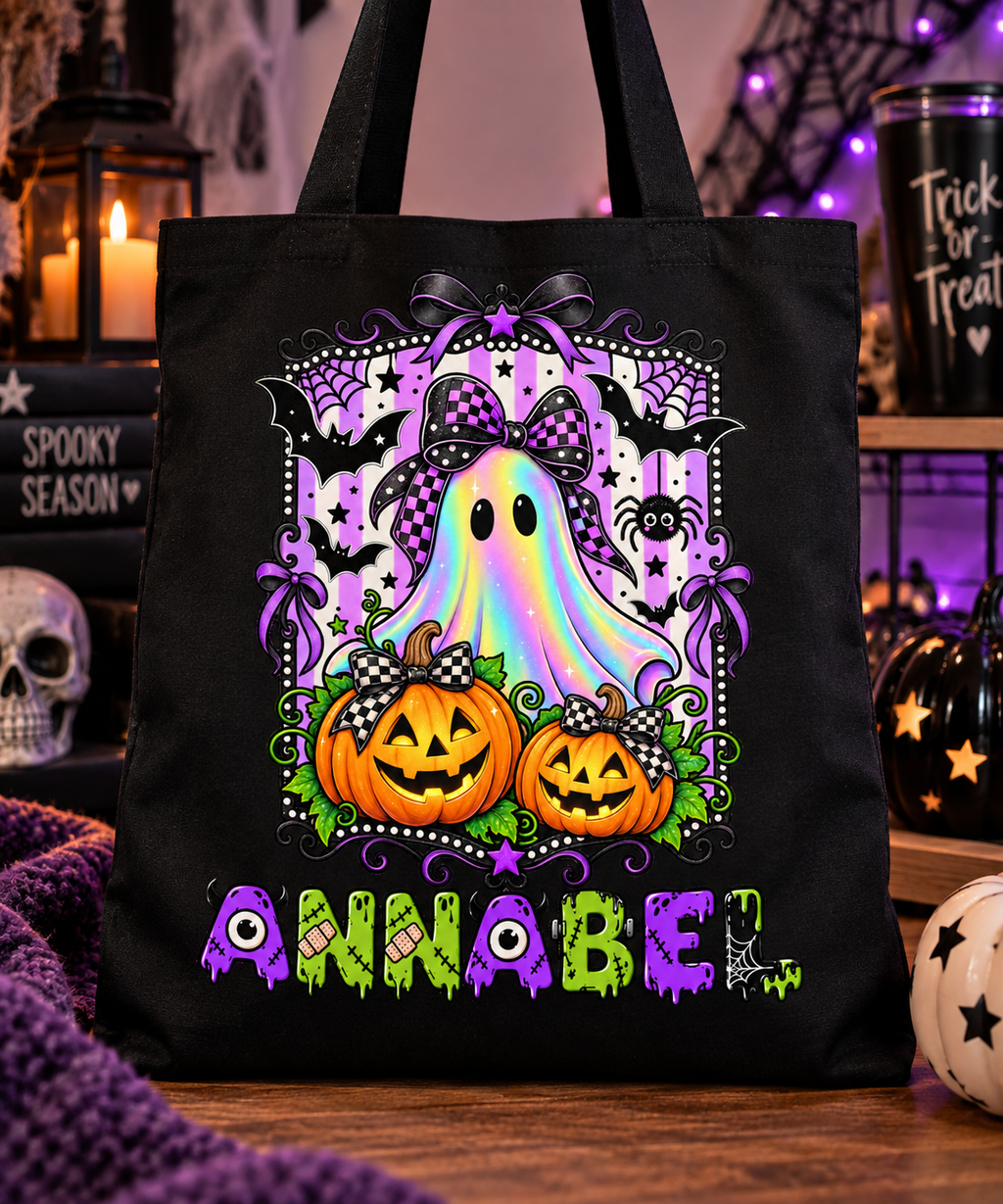 Personalised Halloween Tote Bag