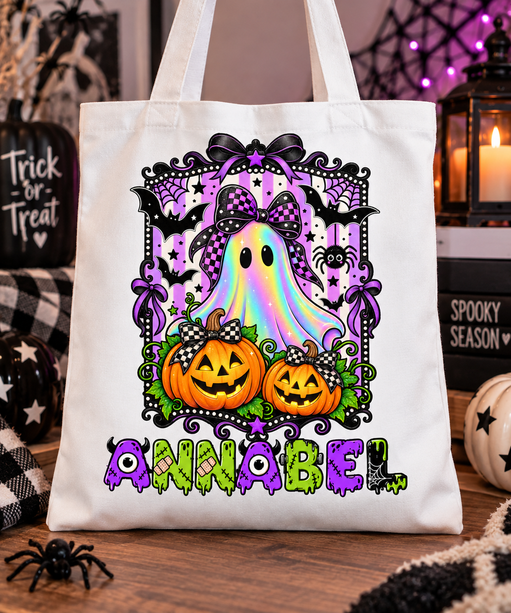 Personalised Halloween Tote Bag