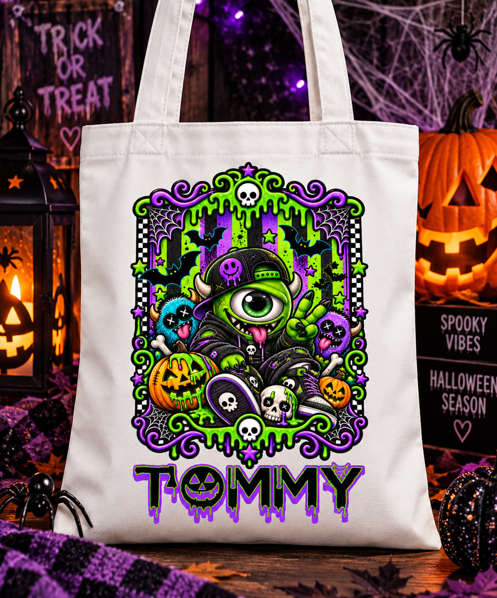 Personalised Halloween Tote Bag