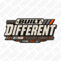 Built Different DTF Transfer – Men’s Motorsport Workwear Style Graphic