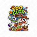 Toy Cute To Spook Halloween DTF Transfer – Space Cowboy Ghost Design