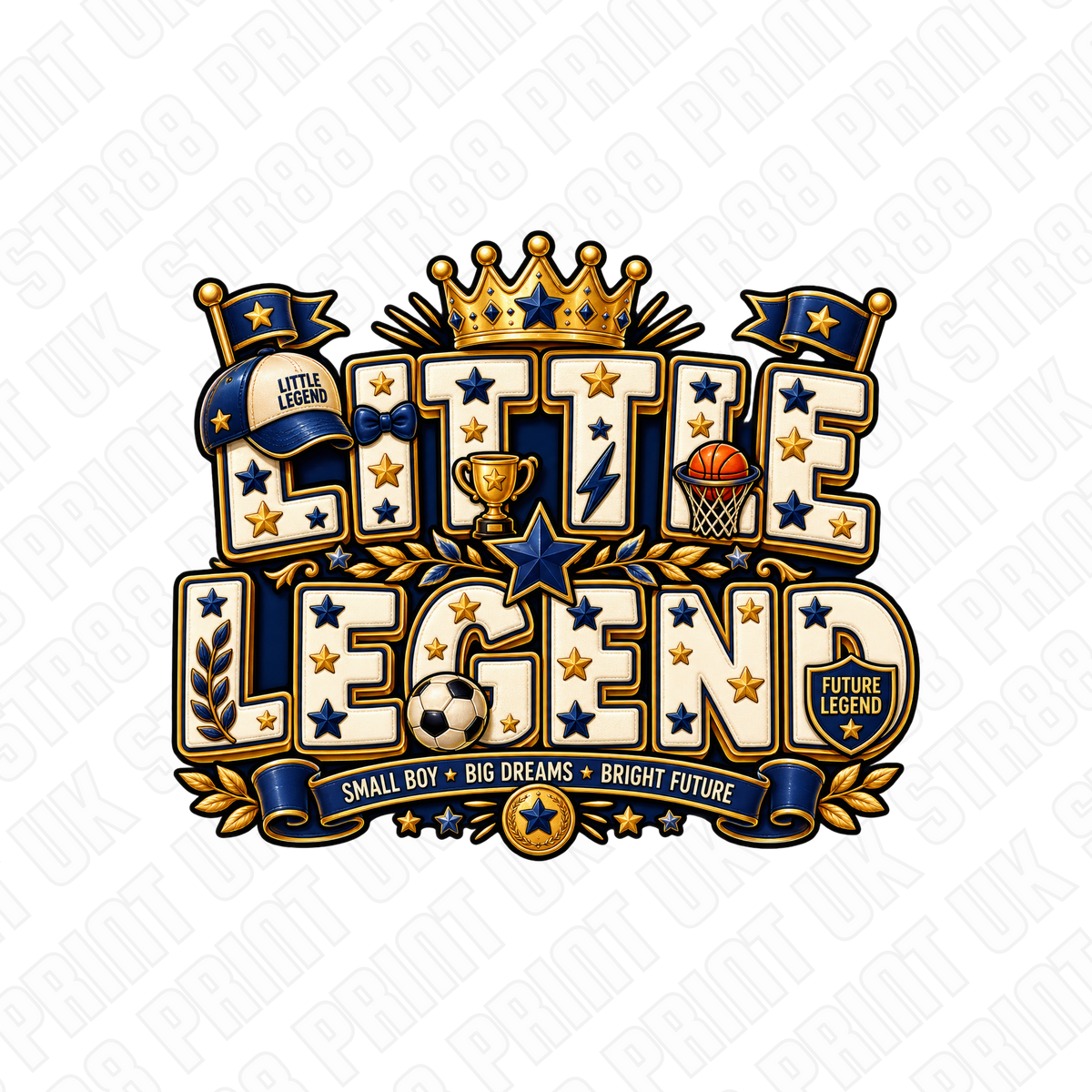 Little Legend DTF Transfer – Boys Sports Ready to Press Design