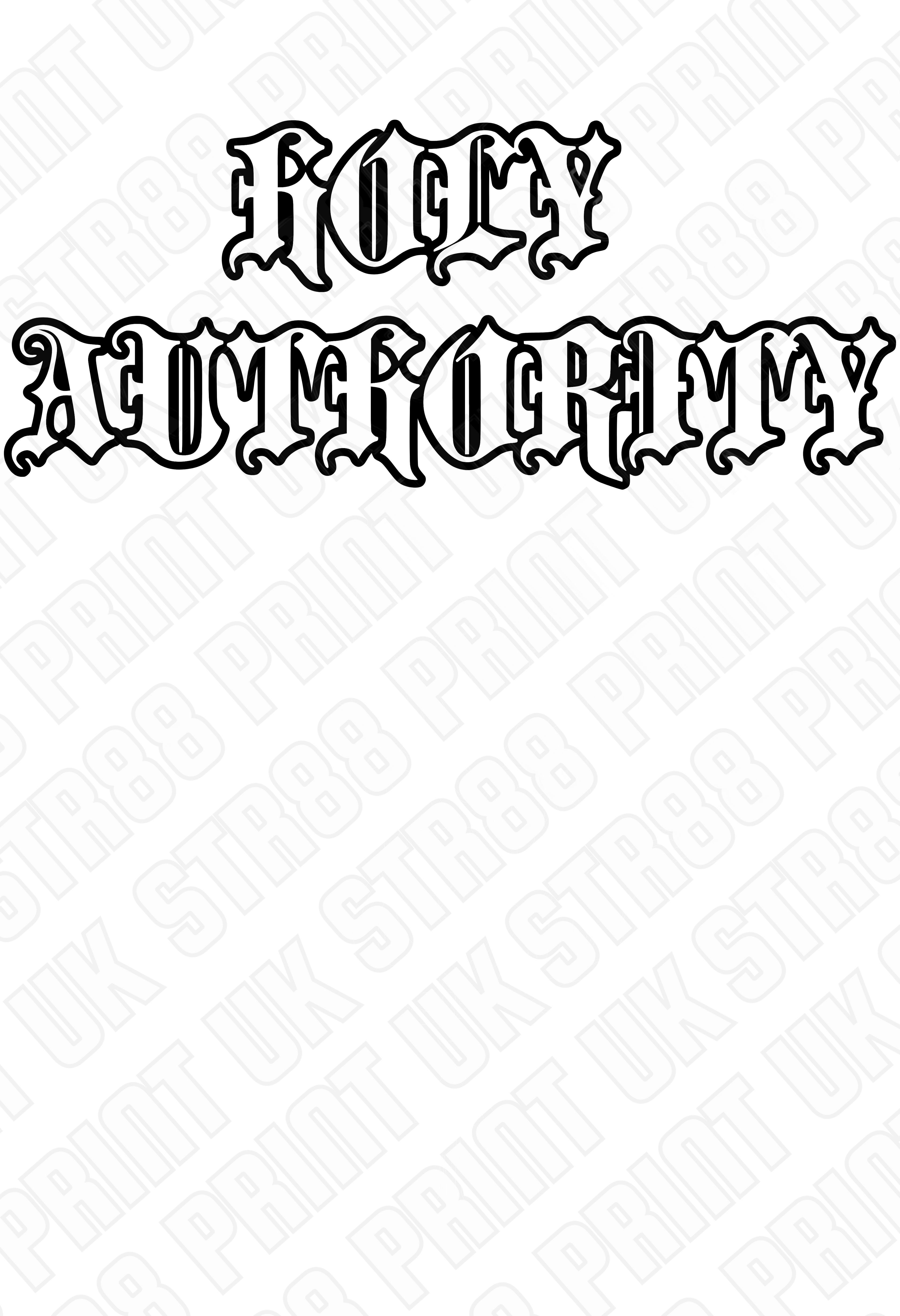 Holy Authority Praying Hands DTF Transfer – Christian Ready to Press Design