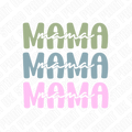 Mama DTF Transfer – Minimal Pastel Ready to Press Design