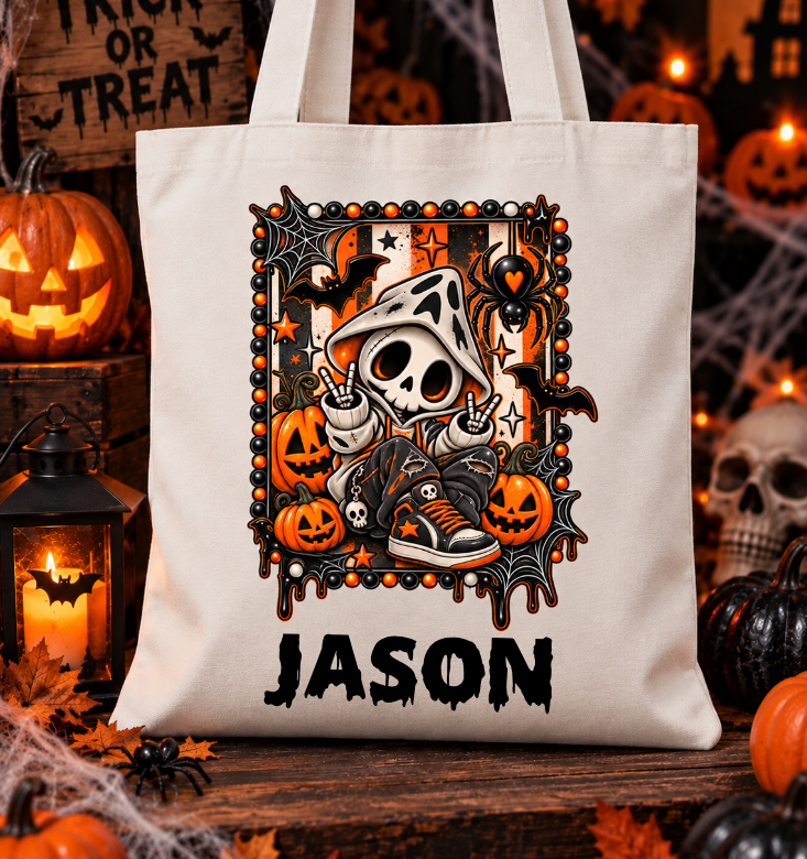 Personalised Halloween Tote Bag