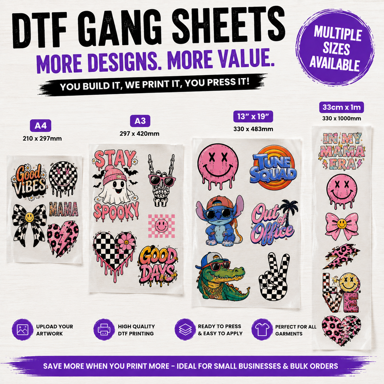 CUSTOM DTF GANGSHEET
